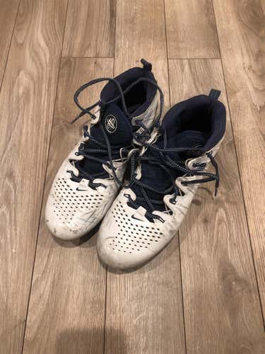 White Men's Molded Cleats High Top