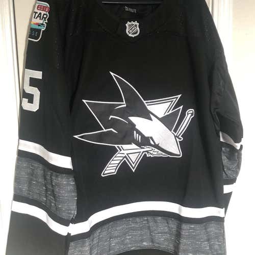 San Jose Sharks 2019 All Star Adidas Replica Hockey Jersey Black White