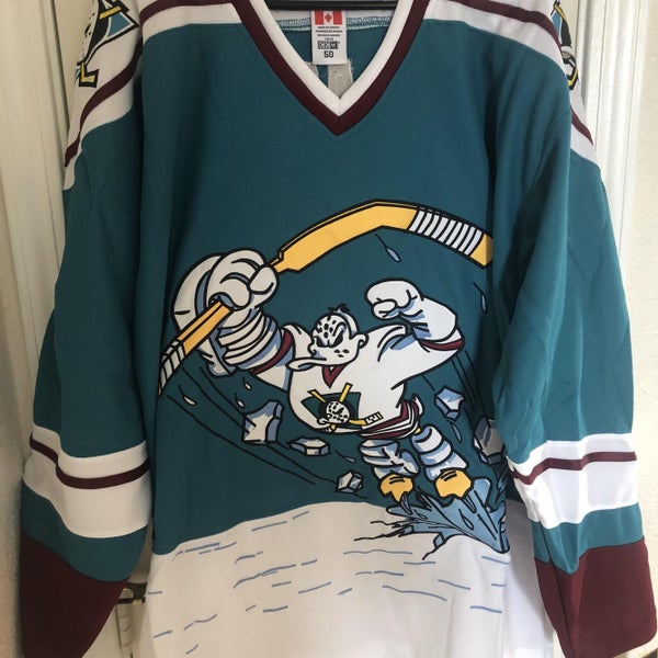 Vintage Throwback Wild Wing Mighty Ducks Hockey Jersey Selanne CCM New With Tags