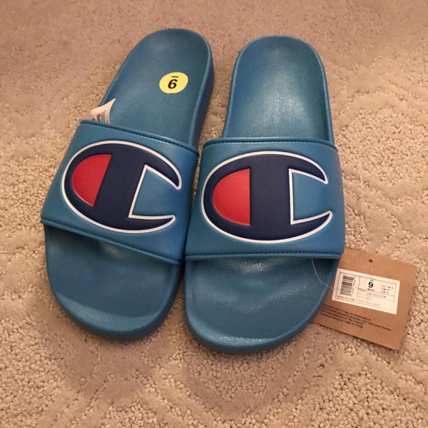 Blue Adult 9.0 (Women's 10) Champion Sandals