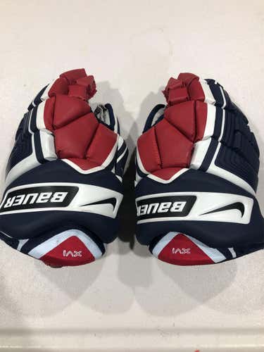 Blue Senior Bauer Vapor XVI 13" Gloves