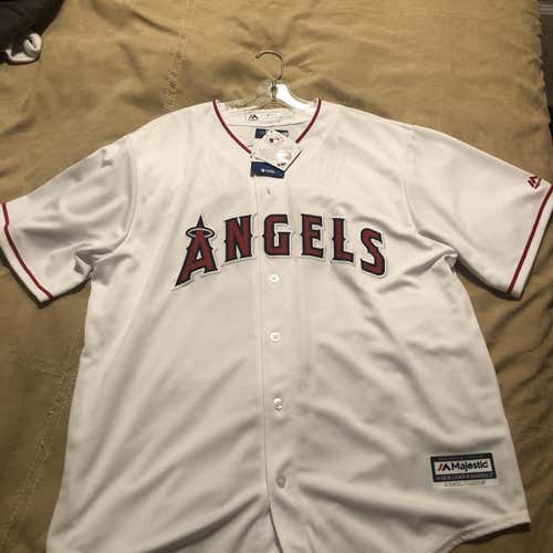 *BRAND NEW* Men's Majestic Shohei Ohtani White Los Angeles Angels Official Cool Base Player Jersey