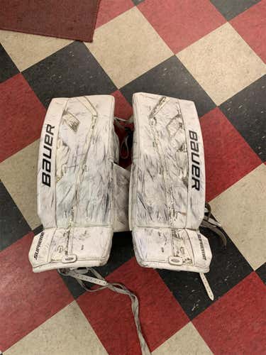 White Junior 28" Supreme one.7 Goalie Leg Pads