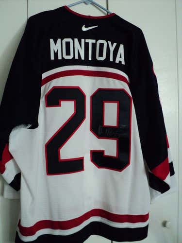 Team USA Al Montoya Jersey - Autographed