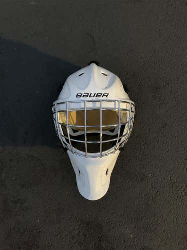 White Senior NME 3 Goalie Mask