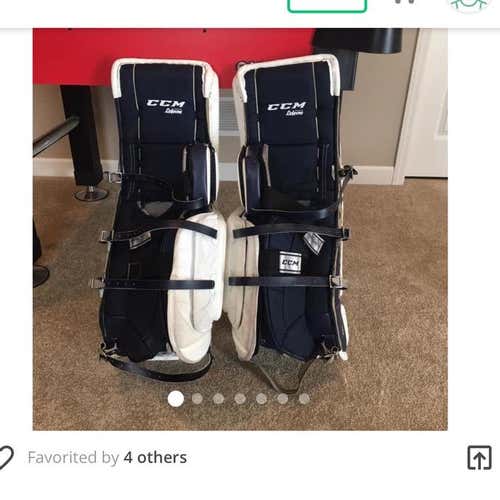 Custom Pro Goalie Pads 32+3