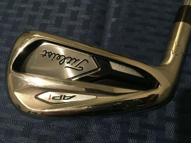 Titleist 718 AP1 7 Iron, Left Handed, Steel, Stiff flex, Authentic