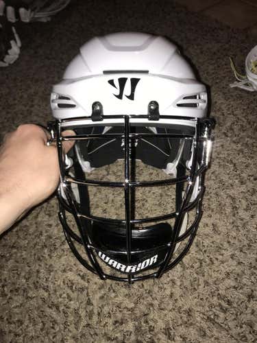 White Adult Player Warrior PX2 Fatboy Helmet Helmet