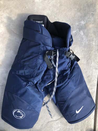 Penn State Team Issued Navy Junior Medium Bauer Supreme 1S Hockey Pants Pro Stock