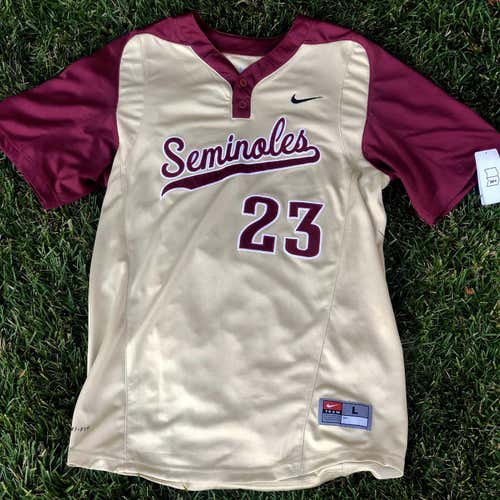 Men's Large Nike Florida State (FSU) Seminoles Baseball Jersey (NWT