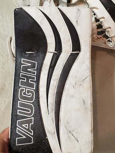 Junior Vaughn Regular Velocity V7 Blocker and Catcher combo, white w/ black trim