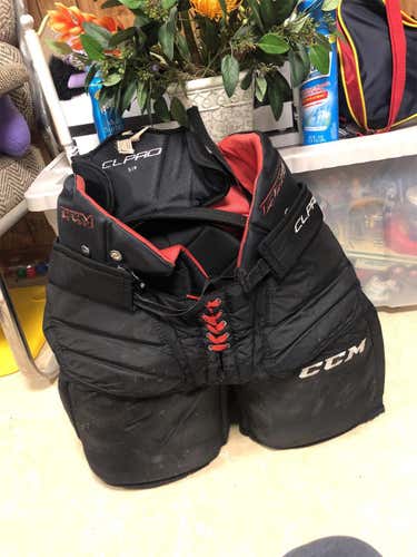 Black Senior Small CCM CL Pro Hockey Goalie Pants