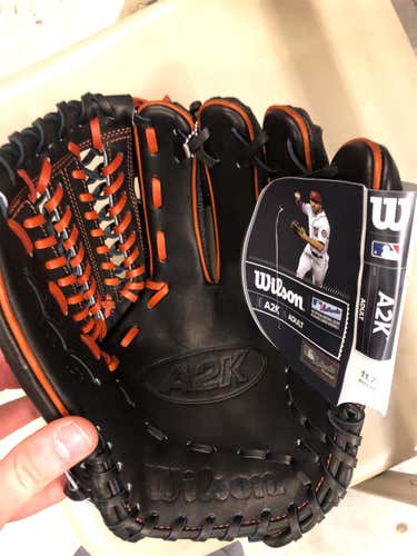 Black High School/College Pitcher's A2K 11.75" Baseball Glove