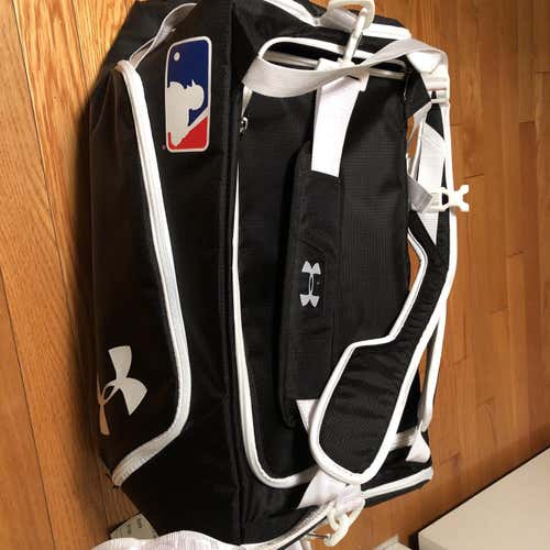 Black New Under Armour Duffle Bag MLB