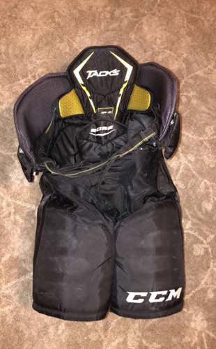 Black Senior Medium CCM Tacks 6052 Hockey Pants