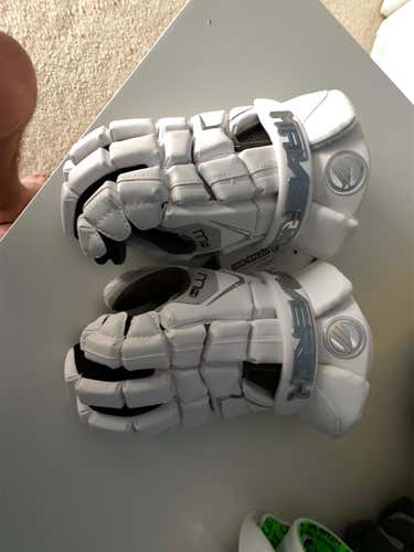 White New Player Maverik M4  Lacrosse Gloves