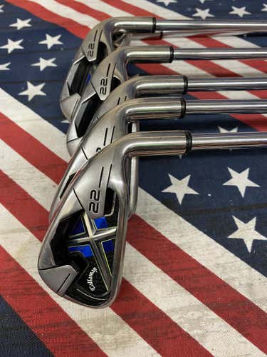 Men's Callaway RH  X-22 Iron Set (5i-PW) Regular Flex Steel Shaft-141618