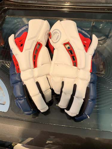 White  Player Maverik Rome 13" Lacrosse Gloves