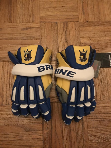 New Large Custom FLORIDA LAUNCH Brine King Elite Lacrosse Gloves