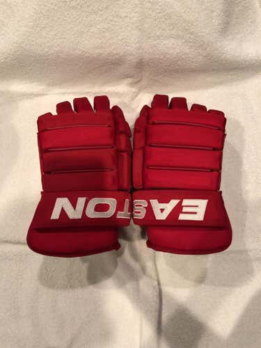 Red Senior Easton EQ Pro Gloves 14" Pro Stock