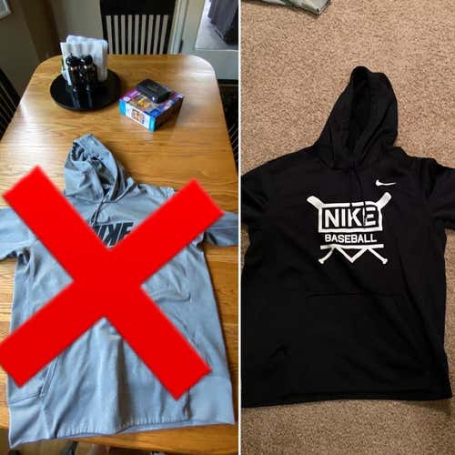 2 Nike Baseball Sweatshirts