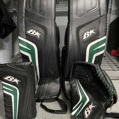 Black Senior 33" Optik Goalie Full Set