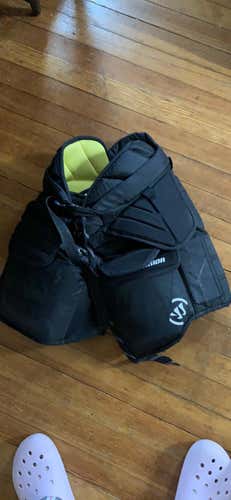 Black Junior Large Warrior Hockey Goalie Pants