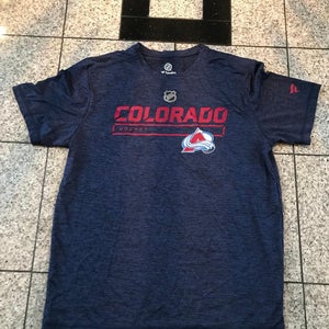 New Fanatics NHL Colorado Avalanche Team Issued Short Sleeve Dri Fit Shirt Size Medium