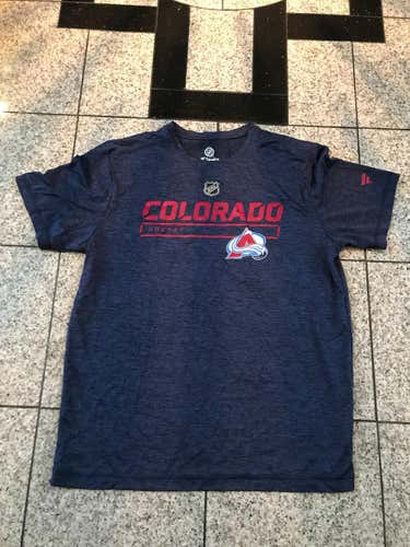 New Fanatics NHL Colorado Avalanche Team Issued Short Sleeve Dri Fit Shirt Size Medium