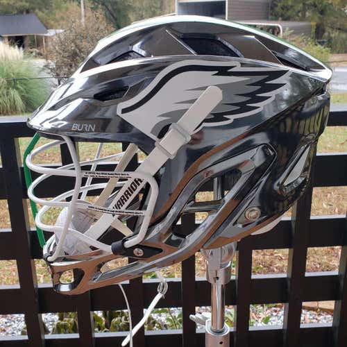 Silver New Adult Player Warrior Burn Helmet