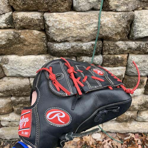 Horween Black High School/College Pitcher's Heart of the Hide 11.5" Baseball Glove