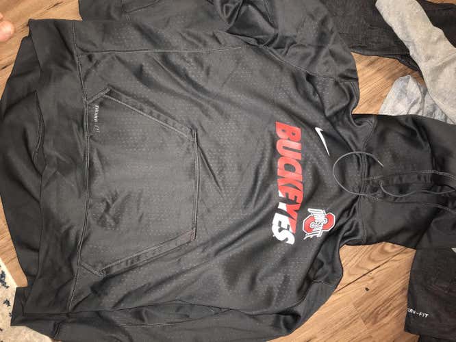 Ohio State Lacrosse Gray Adult Men's Extra Large Nike Hoodie