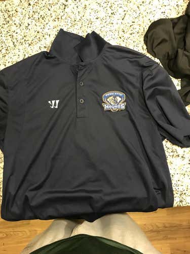 Charlotte hounds Team Issue Blue Adult Men's Extra Large Warrior Polo