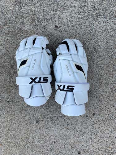 White Cell III Lacrosse Gloves 14"
