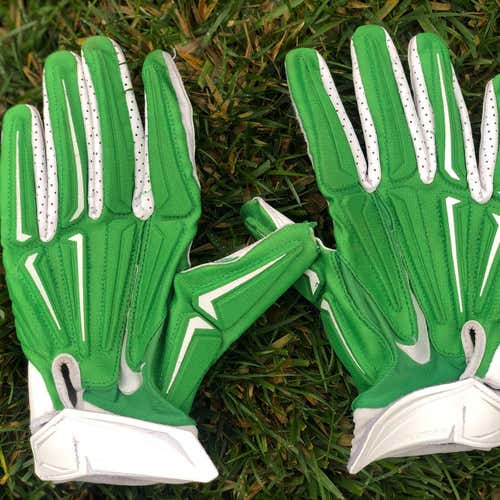 North Texas XL Green Nike Gloves (used)