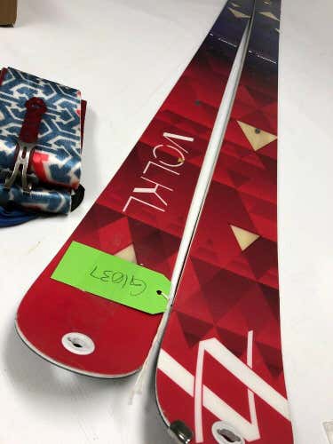 Volkl Nanuq 184cm Touring Skis w/ Pre-cut G3 Skins Used 3 Days G1037