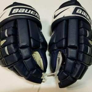 JORDAN STAAL 3-14-09 Photomatched BLUE Pittsburgh Penguins Game Used Worn Gloves
