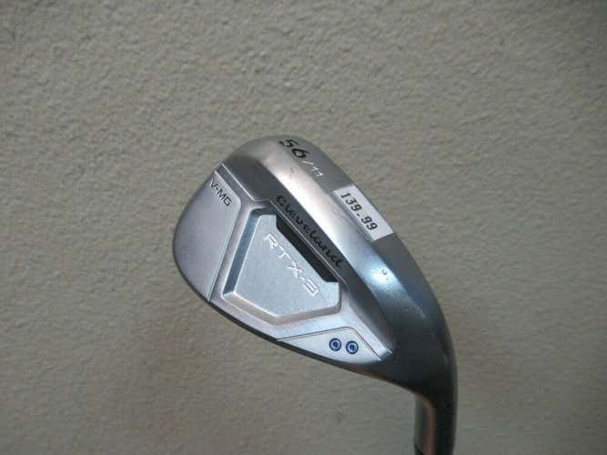 NEW CLEVELAND RTX-3 CAVITY BACK SAND WEDGE 56 DEGREE FACTORY GRAPHITE SHAFT V-MG