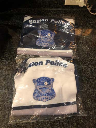 Both Boston Police Socks