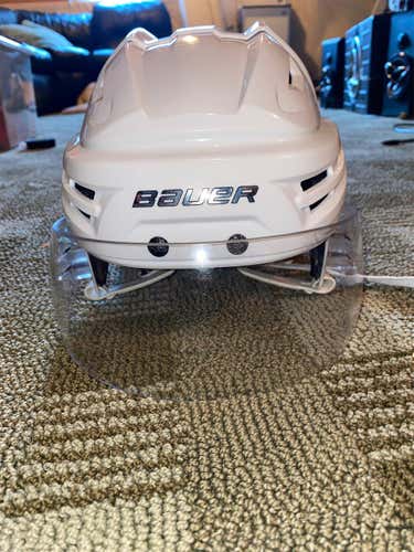 White  Medium Bauer Re-Akt  Helmet