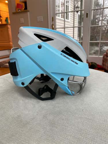 Carolina Blue Youth Player Cascade LX Helmet (used 2 times)