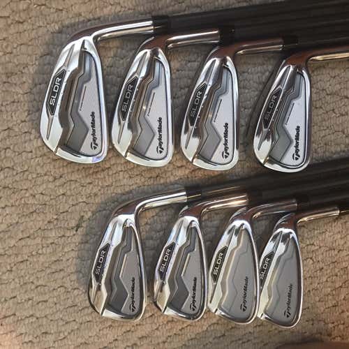 Men's Right Handed SLDR Stiff Flex Graphite Shaft Iron Set