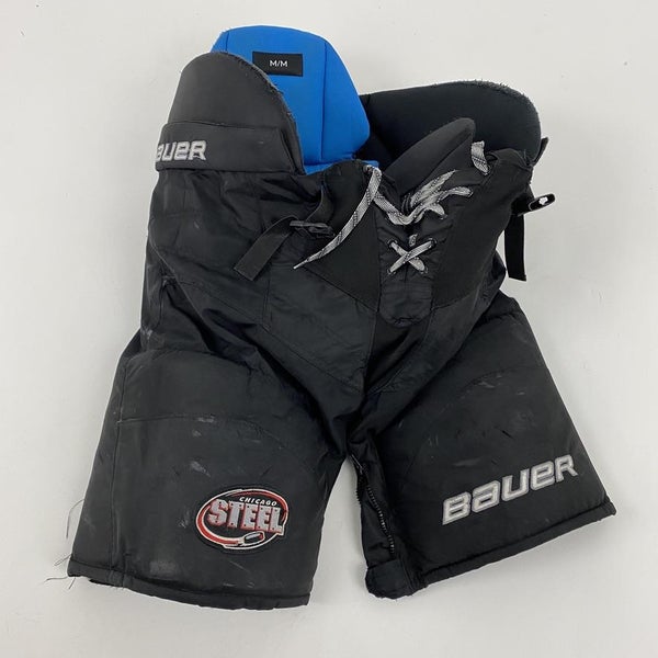 Used Black Bauer Custom Nexus Elite USHL Hockey Pants | Senior Medium | #EQ354