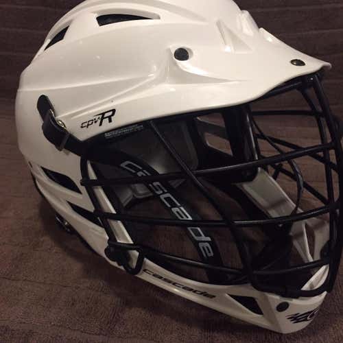 White Adult Player Cascade CPV-R Helmet