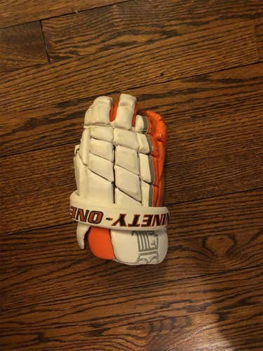 Orange  Player Brine King Elite 13" Lacrosse Gloves