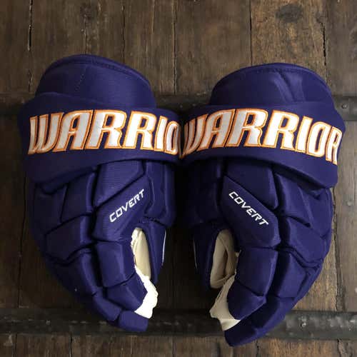 *NEW* [Pro Stock] Warrior Pro Plus ECHL Orlando Solar Bears 14” Gloves