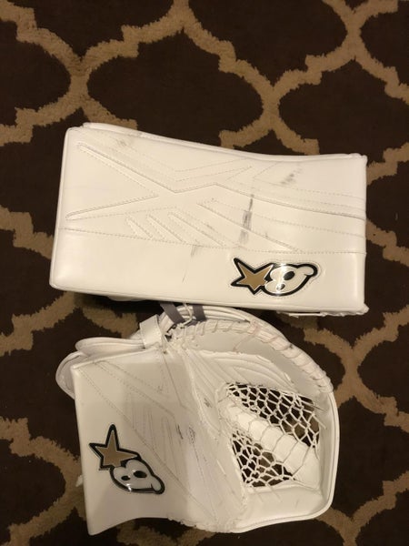 White Senior Brian's Full Right Subzero 7.0 glove and blocker