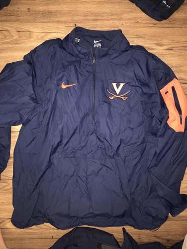 UVA 1/4 Zip Sideline Blue New Adult Men's Extra Large Nike Jacket
