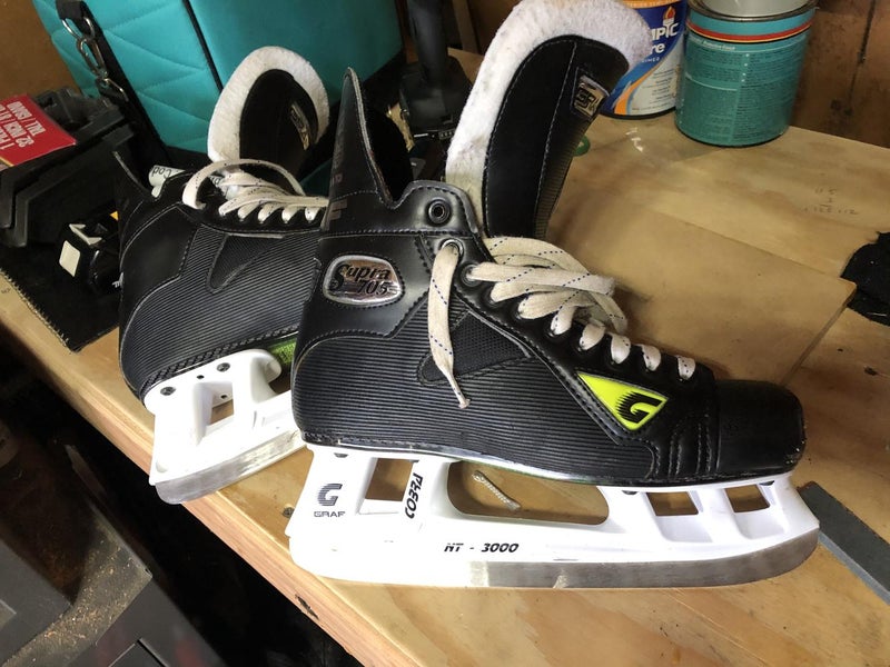 Senior Graf Supra 705 Hockey Skates E&W (Wide) Size 8.5