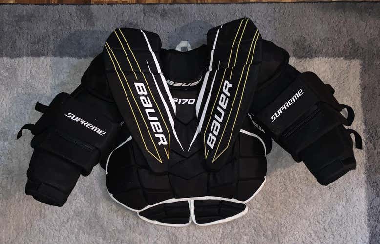 **Senior Medium Pants INCLUDED**Senior Small Bauer Supreme S170 Goalie Chest Protector